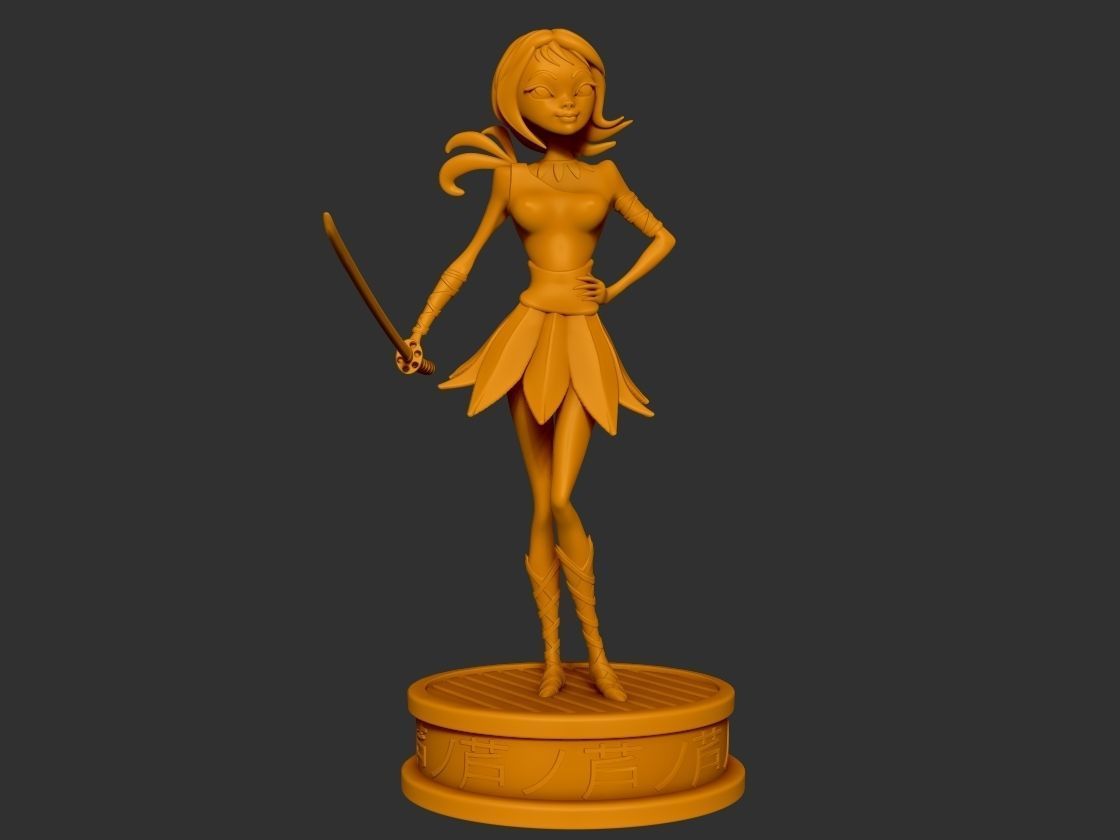 Ashi fanart 3D print model_12