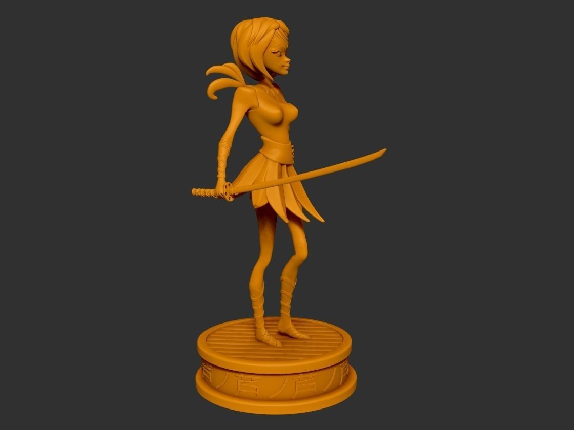 Ashi fanart 3D print model_14