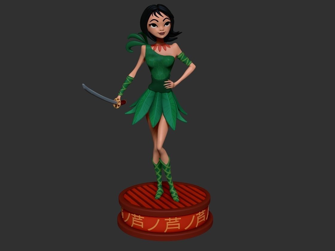 Ashi fanart 3D print model_10