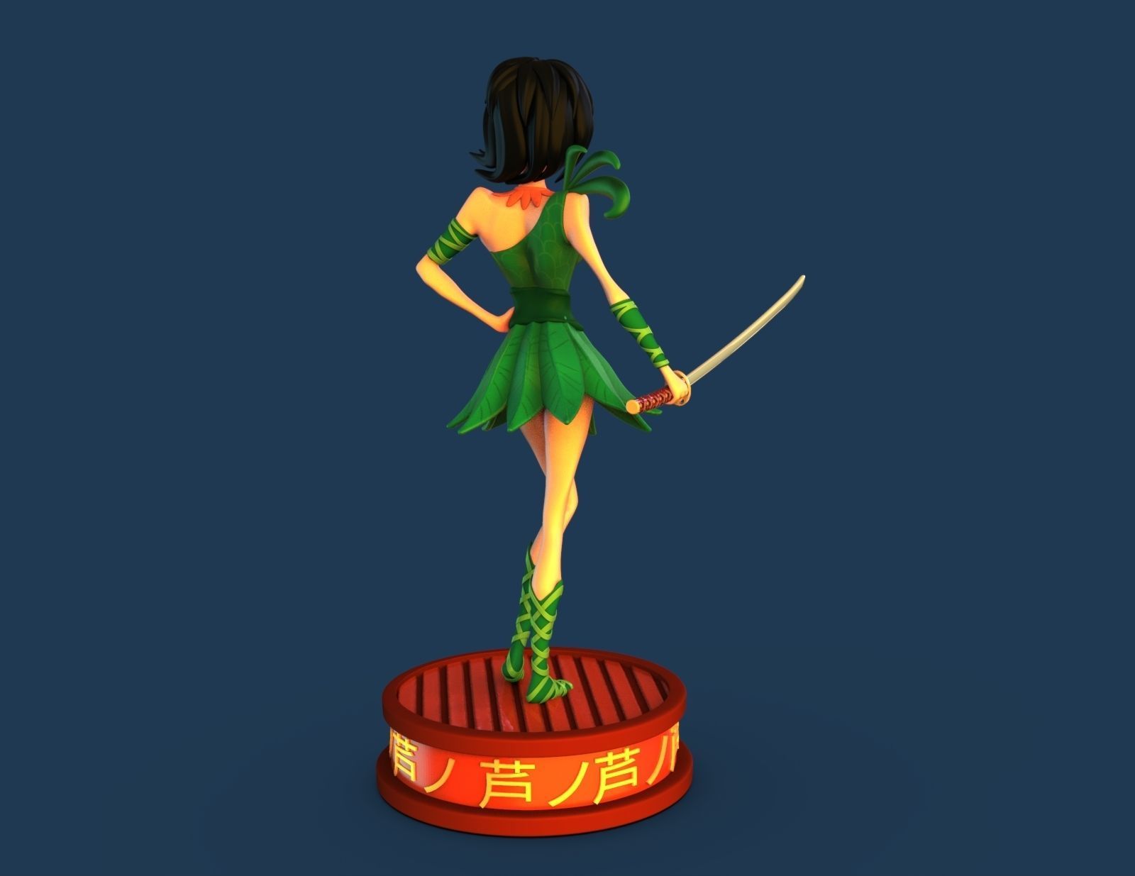Ashi fanart 3D print model_7