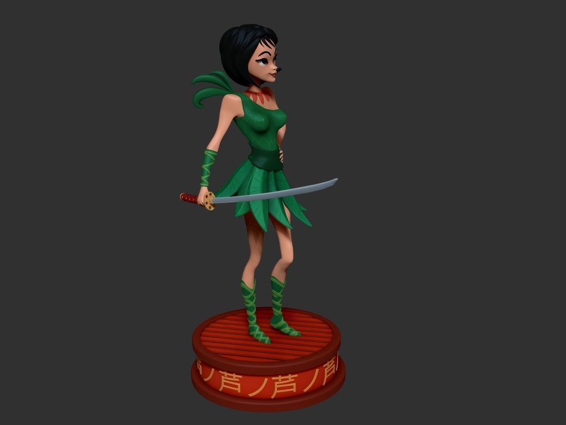 Ashi fanart 3D print model_9