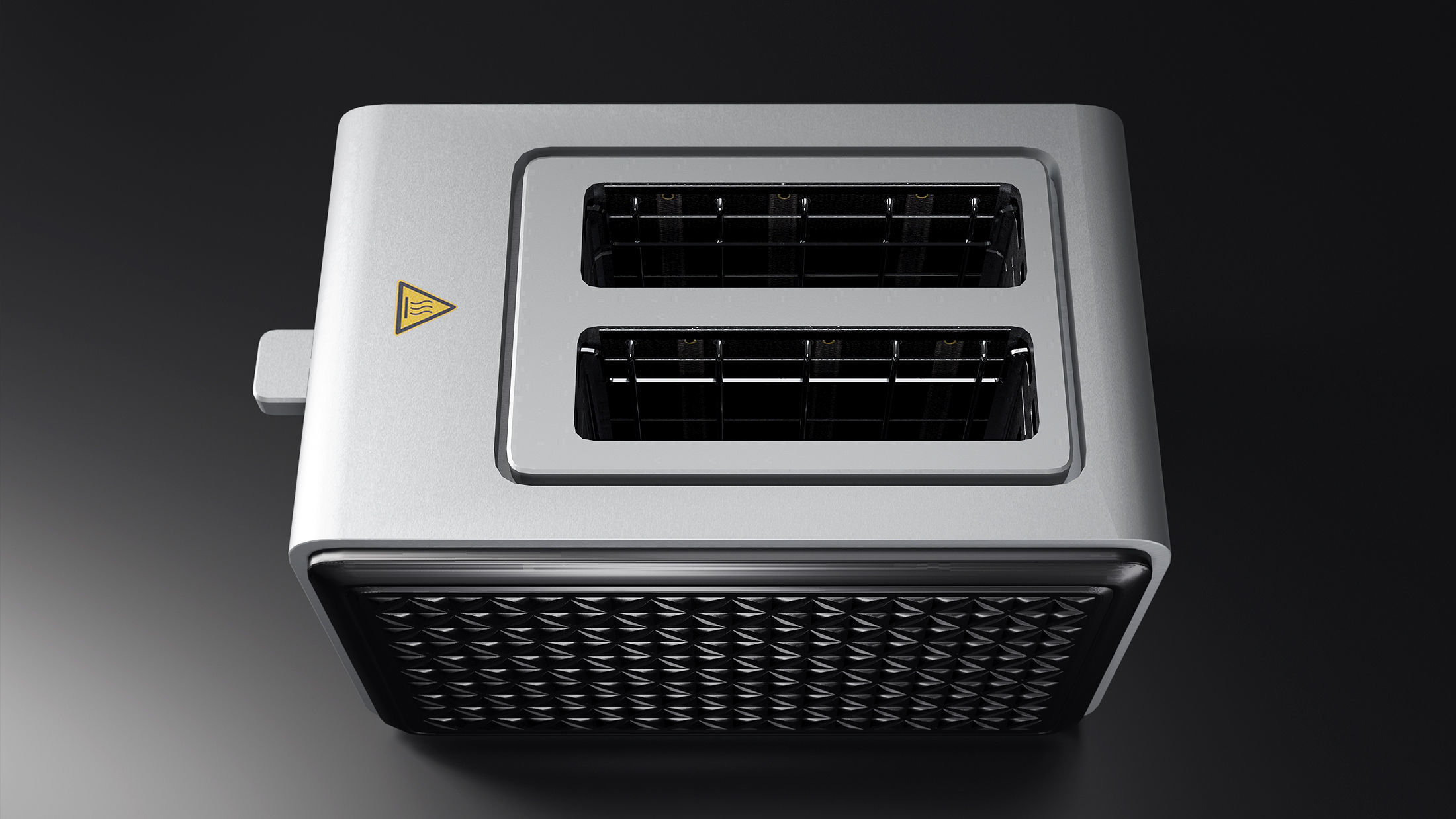 Toaster for kitchen Low-poly 3D model_3