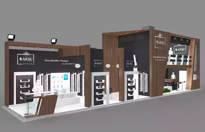 Exhibition Stand - ST0070 3D model