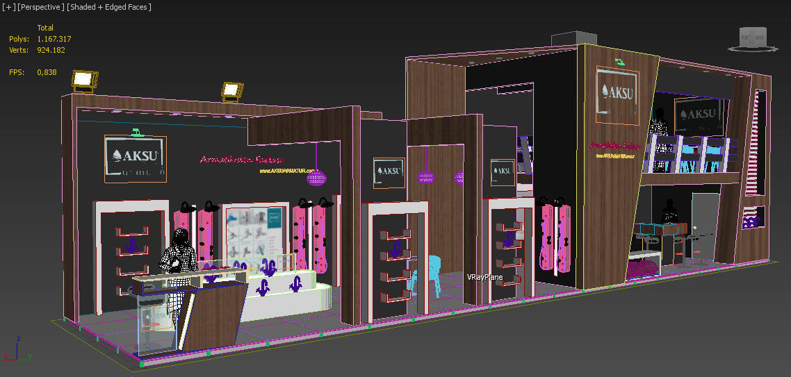 Exhibition Stand - ST0070 3D model_8