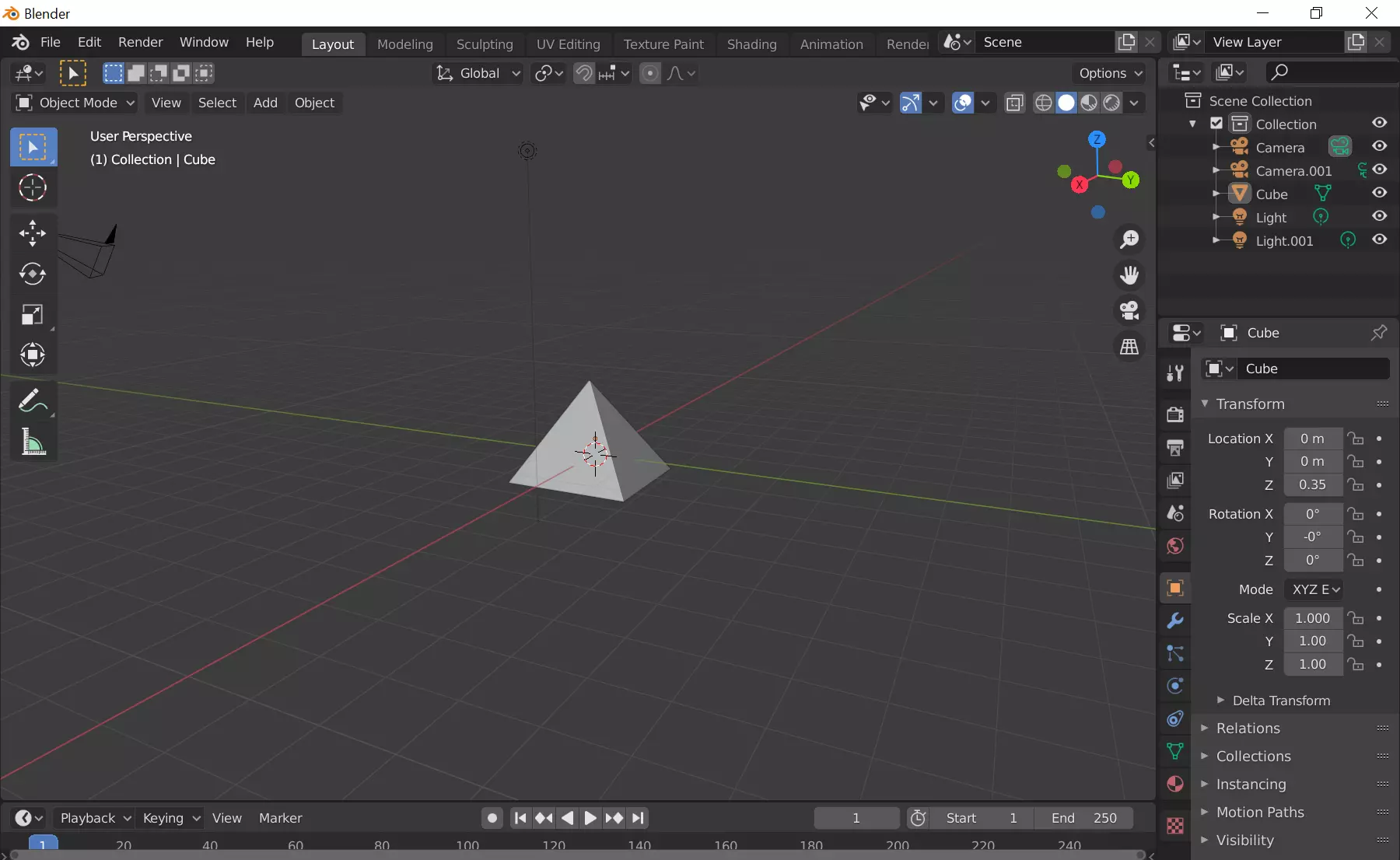 Four-sided triangle Free 3D model