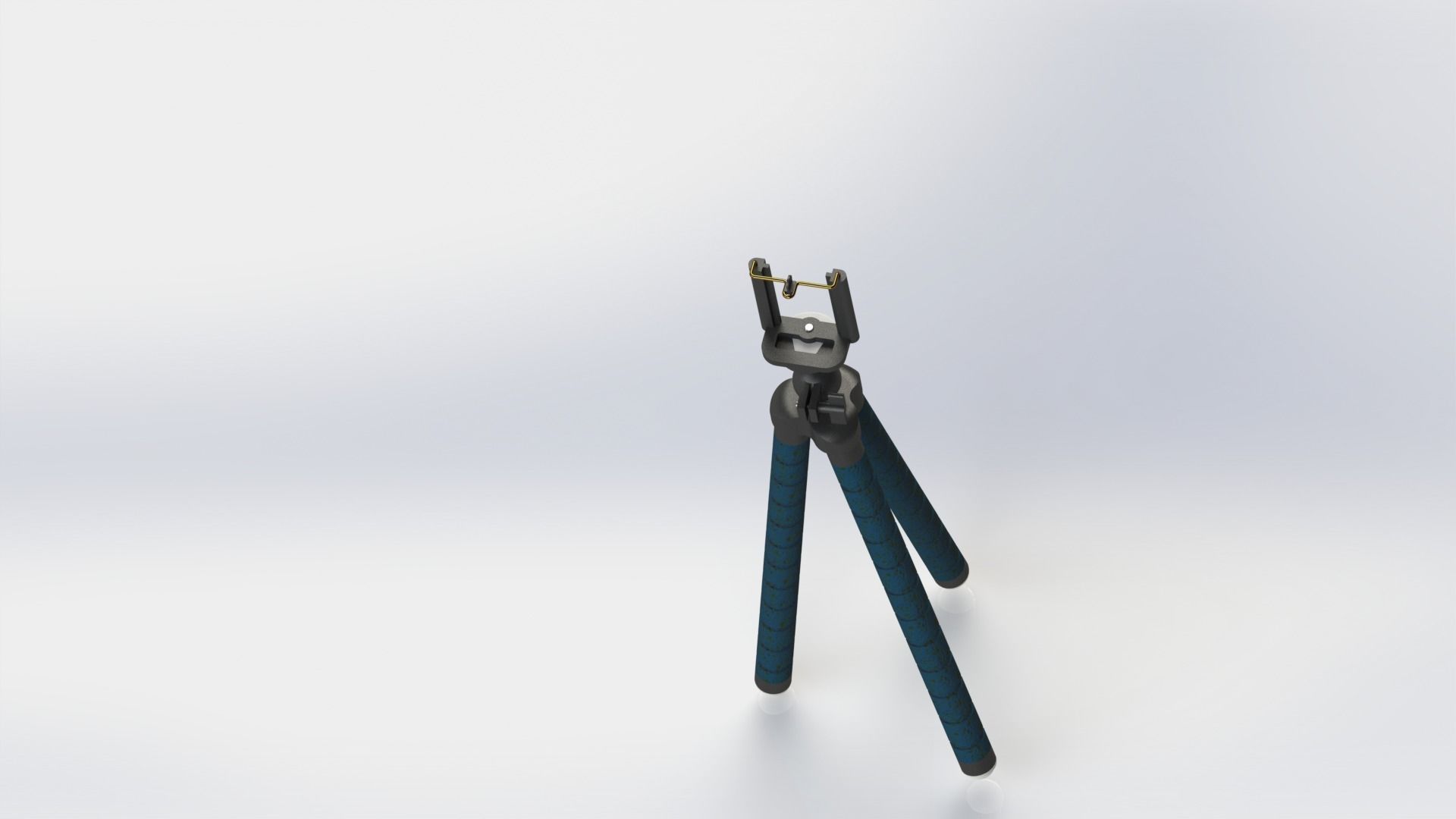 Tripod with handle 3D model_1