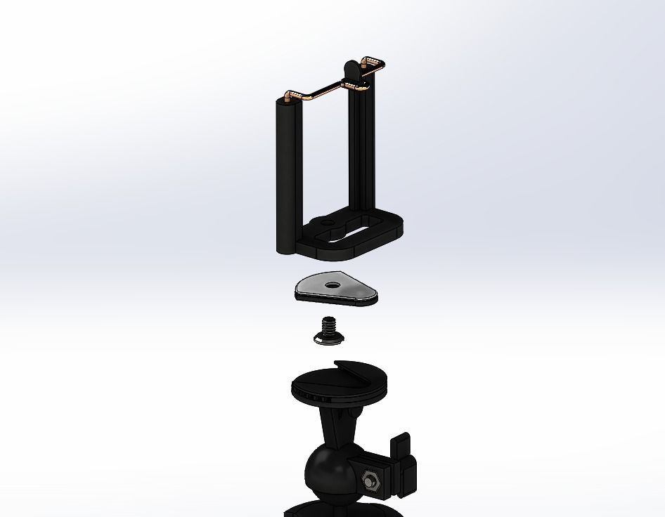 Tripod with handle 3D model_2