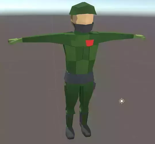 Low Poly Soldier Model