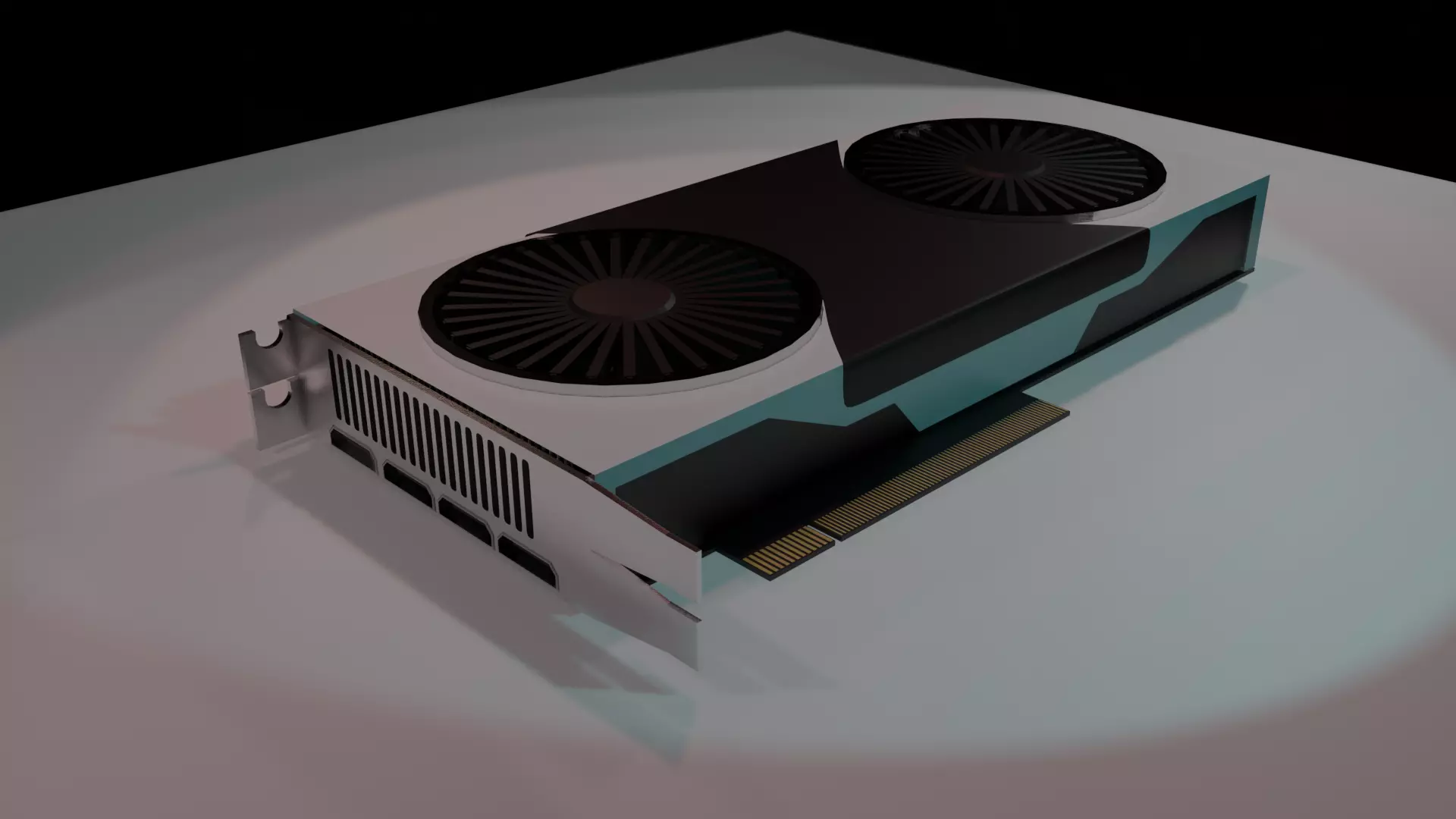 RTX modal GPU Low-poly 3D model