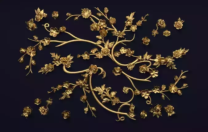 Decorative Ceiling 3D model 02