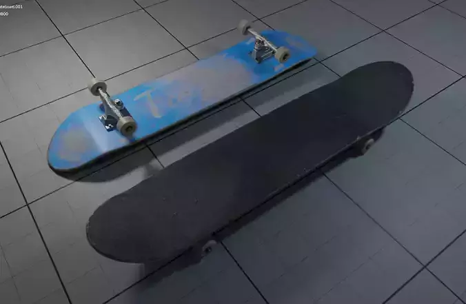 Skateboard two skateboards