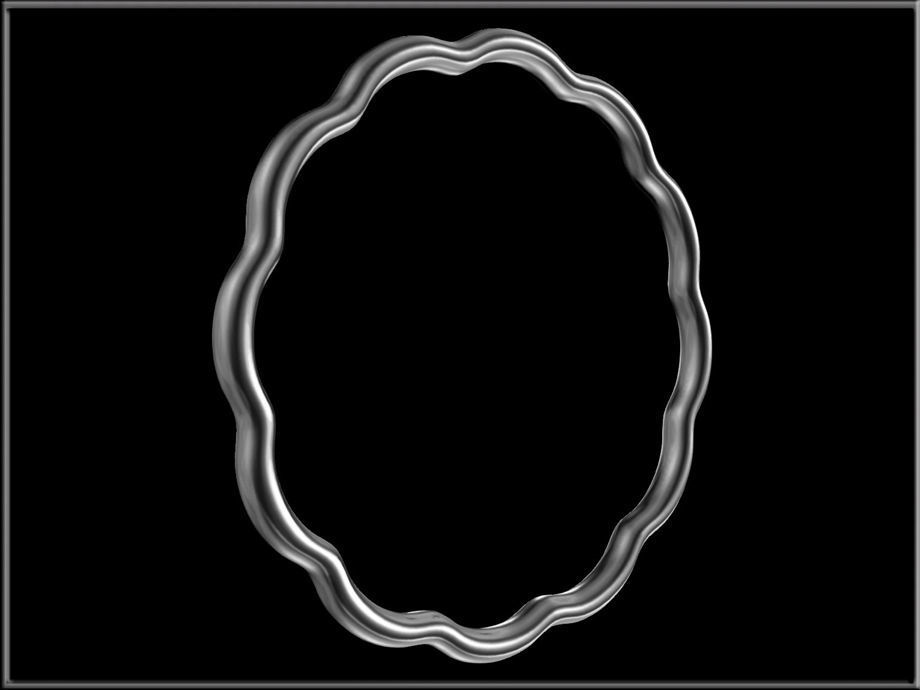 Flower Petals Band Ring 02 Low-poly 3D model_3