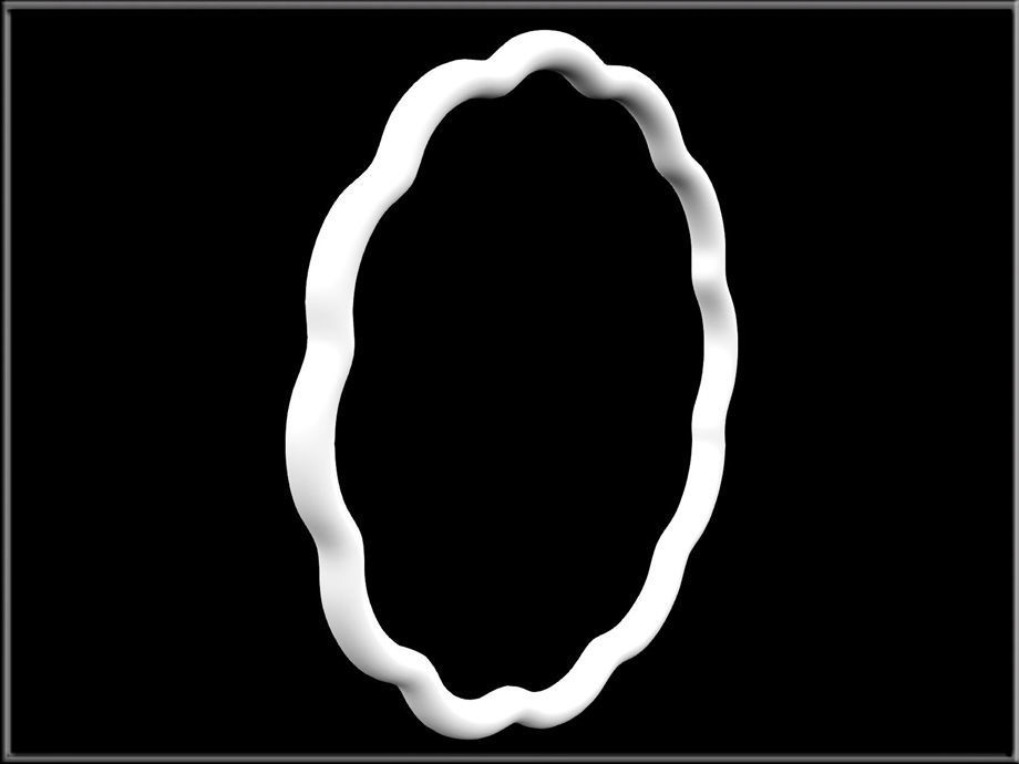 Flower Petals Band Ring 02 Low-poly 3D model_5