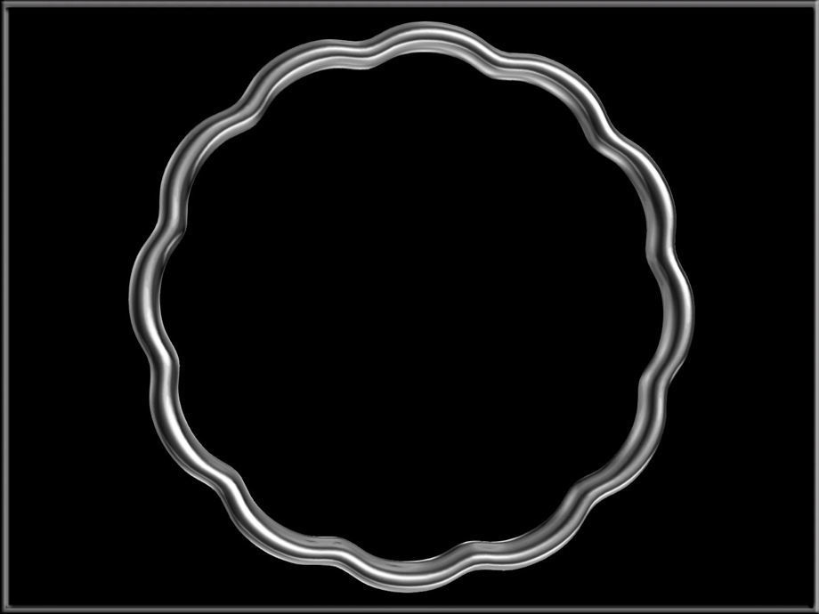 Flower Petals Band Ring 02 Low-poly 3D model_1