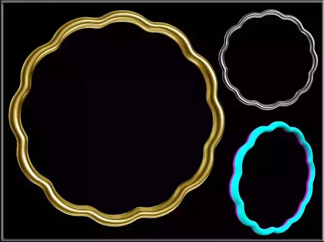 Flower Petals Band Ring 02