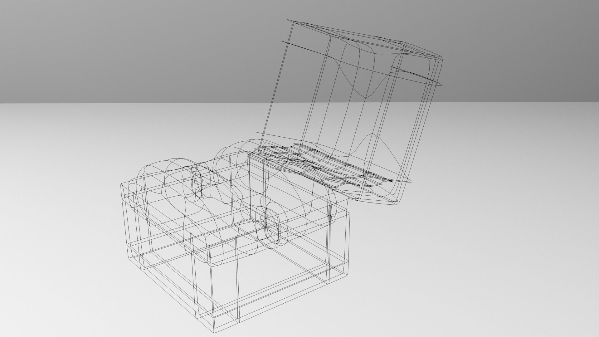 Small Satin Ring Box 3D model_6