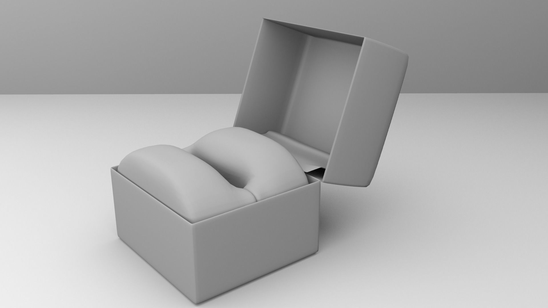 Small Satin Ring Box 3D model_5