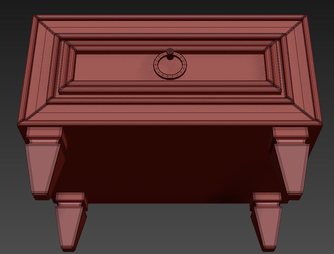 Art Deco nightstand  tvstand Bornova  3D model_8