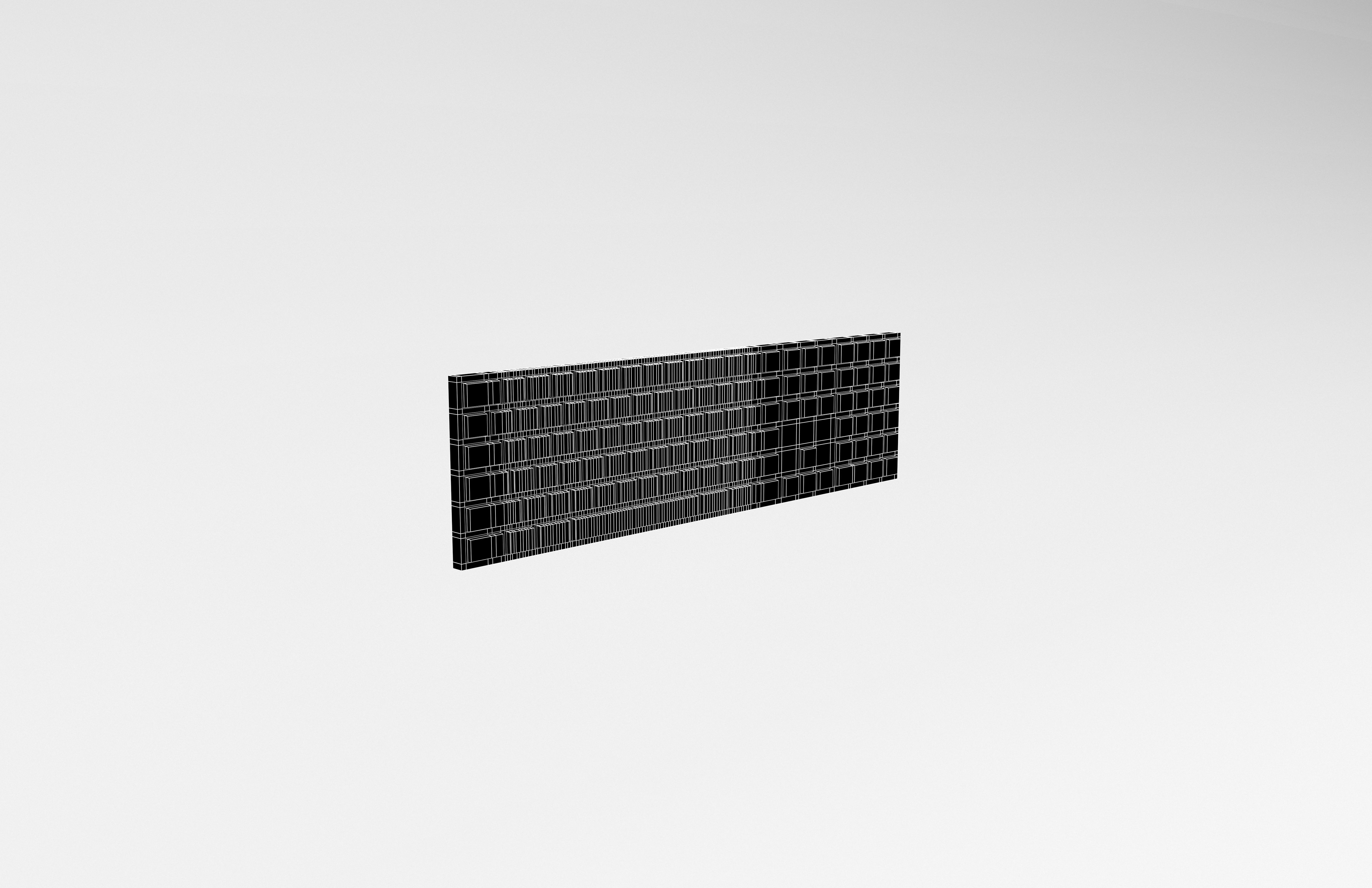 Cartoon Keyboard v1 002 Low-poly 3D model_7