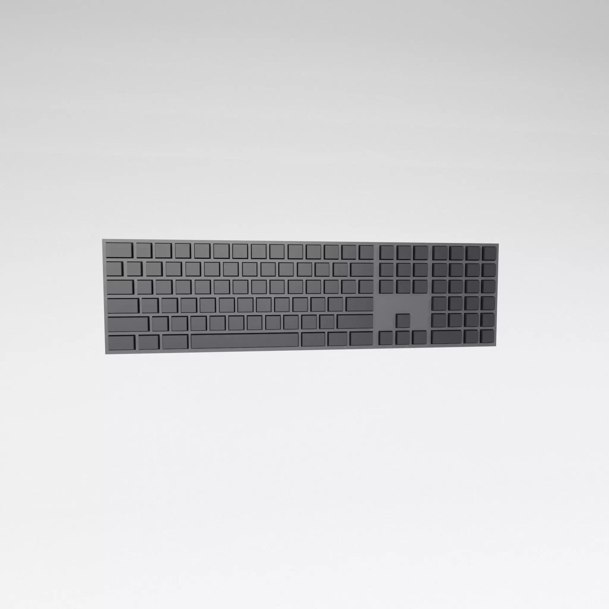 Cartoon Keyboard v1 002 Low-poly 3D model_0