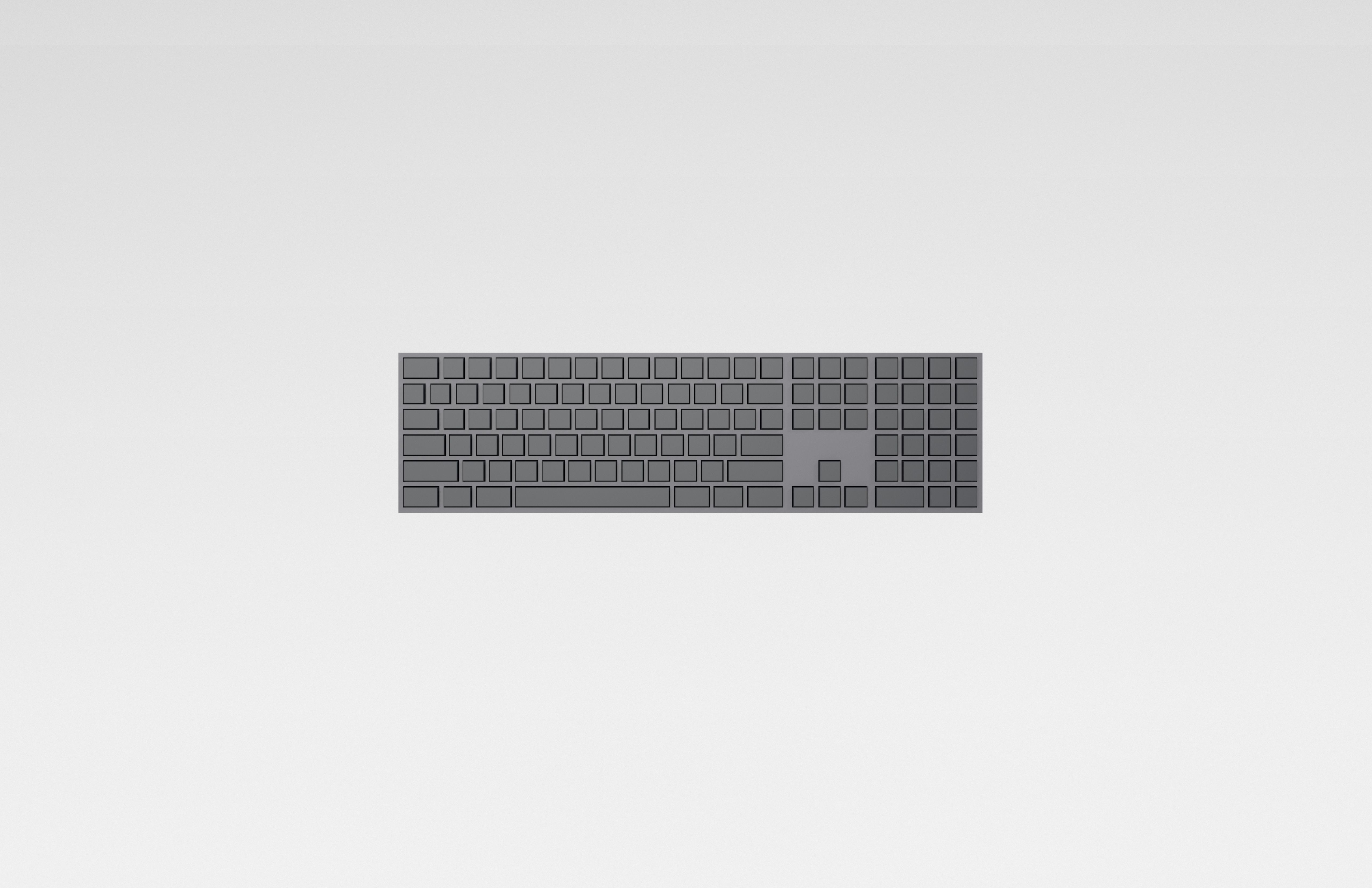 Cartoon Keyboard v1 002 Low-poly 3D model_2