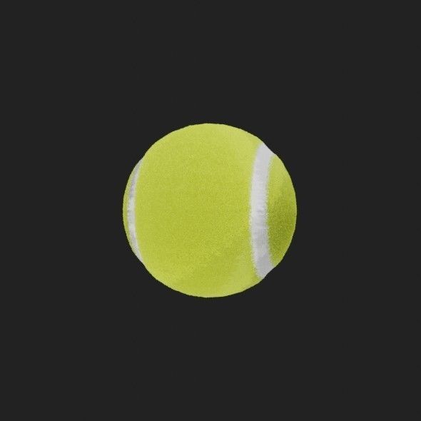 Tennis Ball 3D model_18