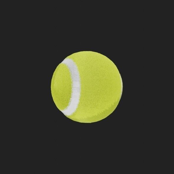 Tennis Ball 3D model_21