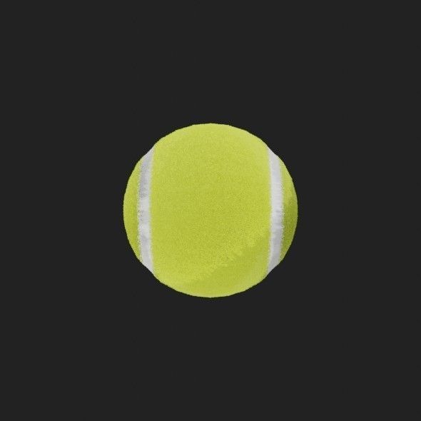 Tennis Ball 3D model_19