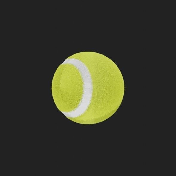 Tennis Ball 3D model_22