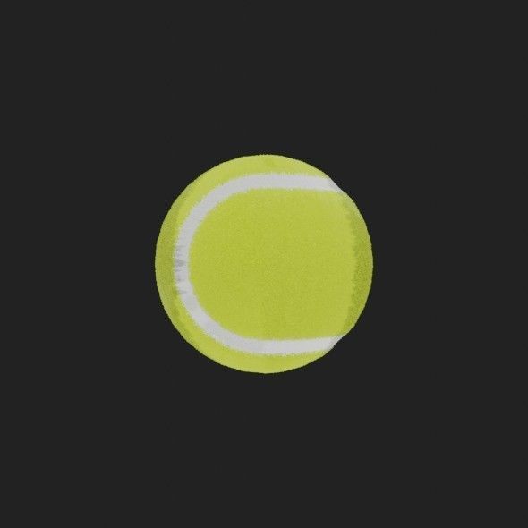 Tennis Ball 3D model_13