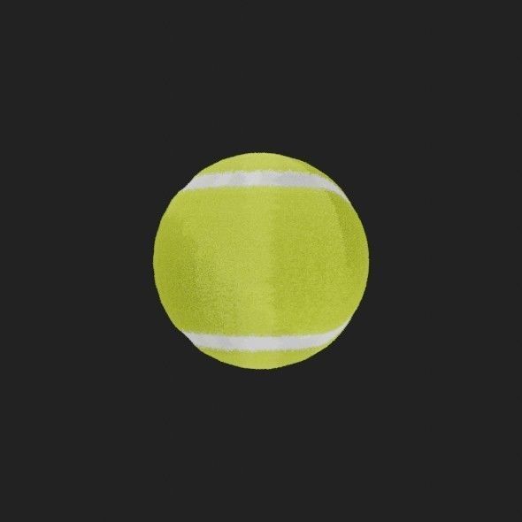 Tennis Ball 3D model_4