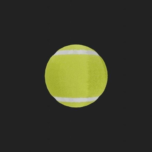 Tennis Ball 3D model_5