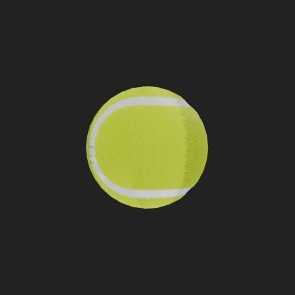 Tennis Ball 3D model_12