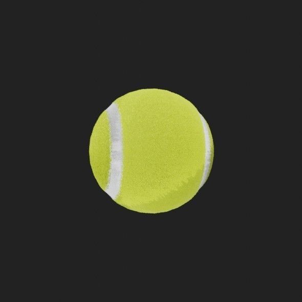 Tennis Ball 3D model_20