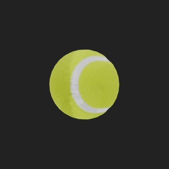 Tennis Ball 3D model_15