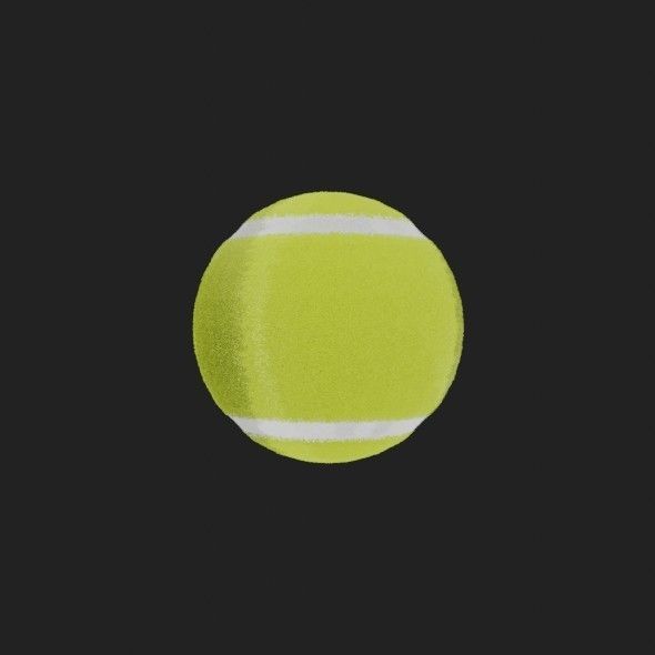 Tennis Ball 3D model_8