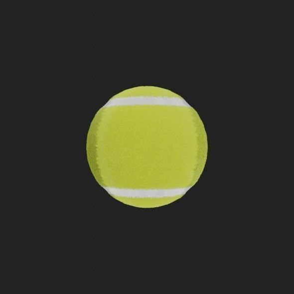 Tennis Ball 3D model_7