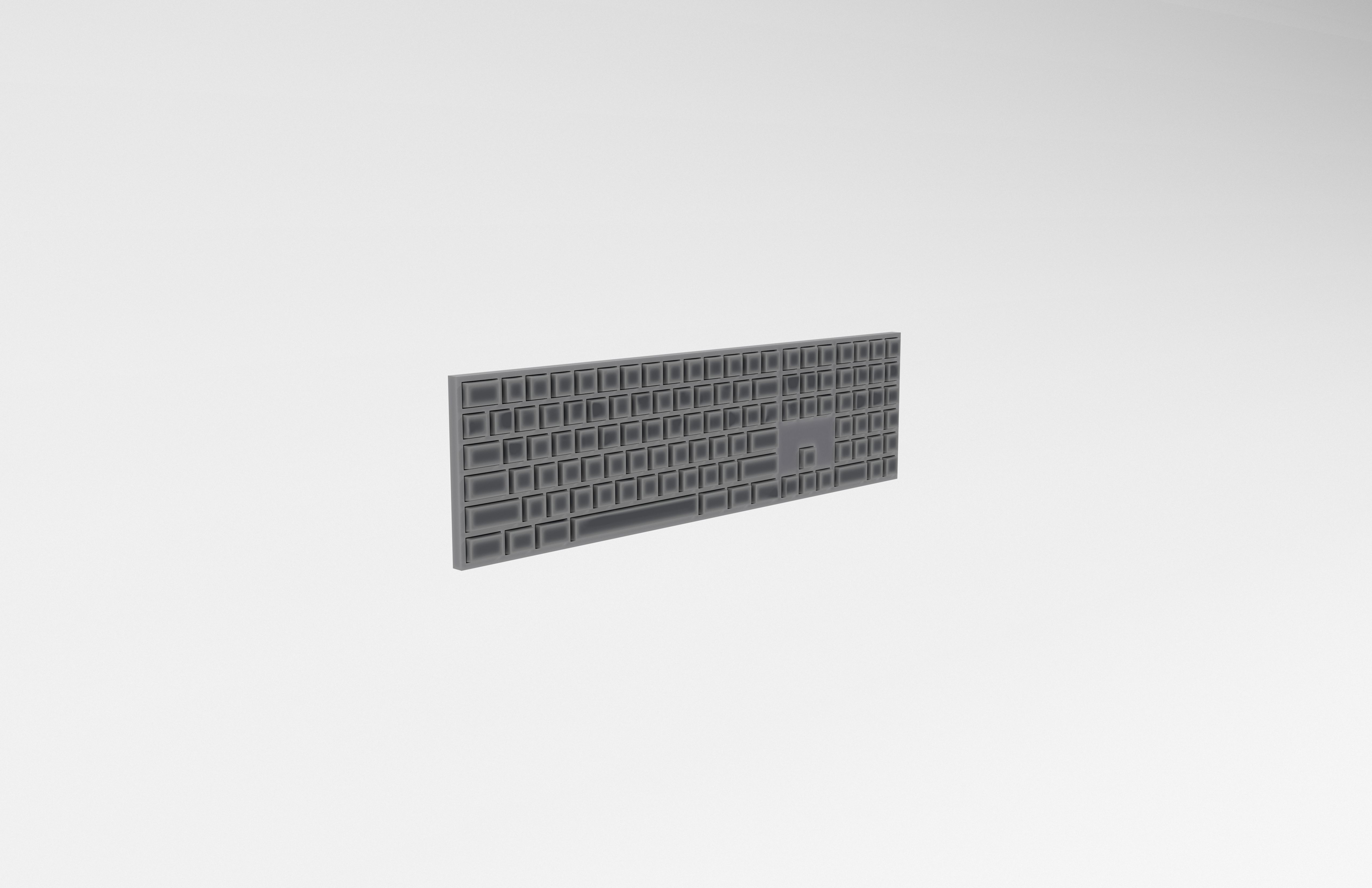 Cartoon Keyboard v1 006 3D model_3
