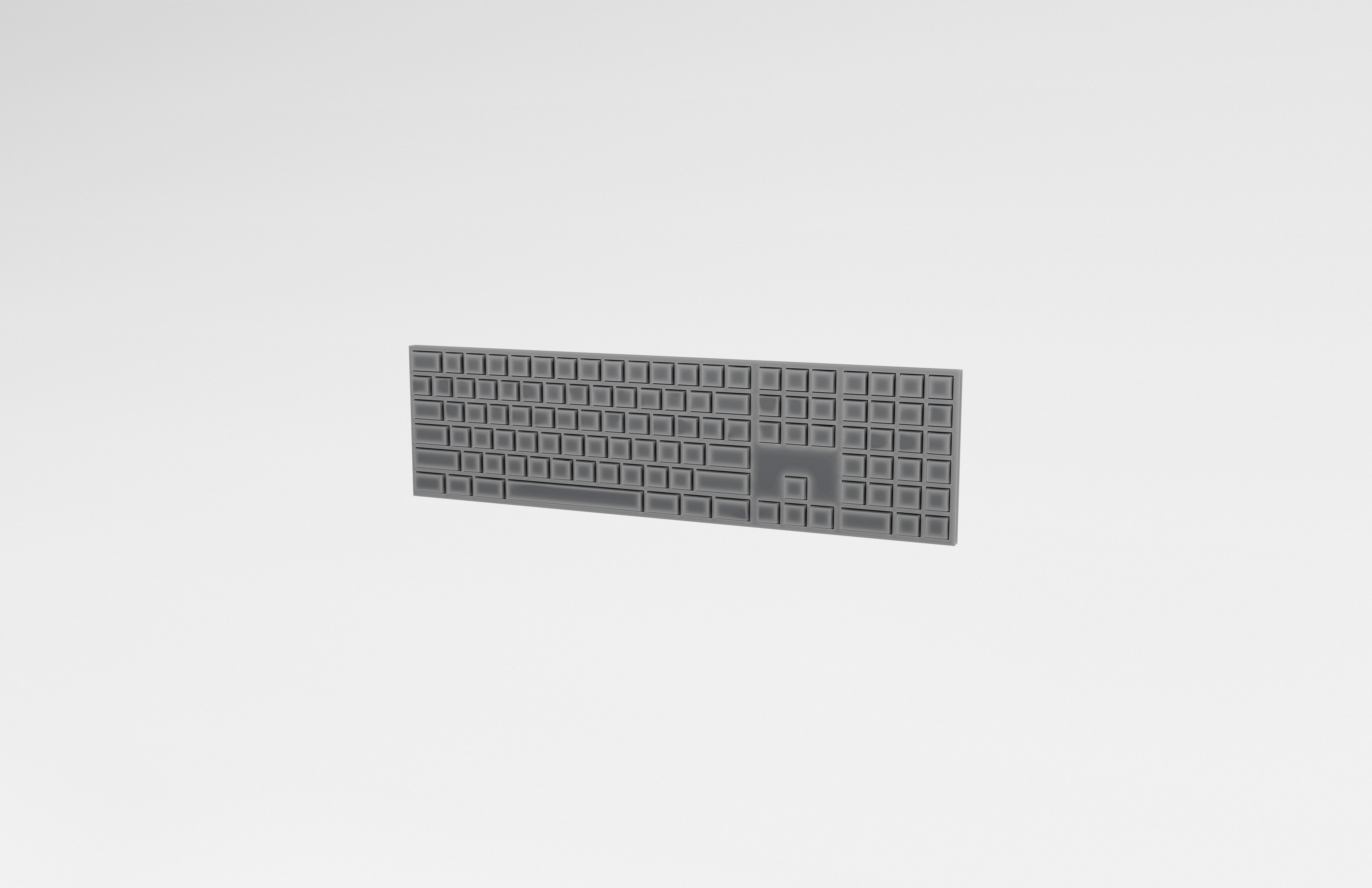 Cartoon Keyboard v1 007 Low-poly 3D model_2