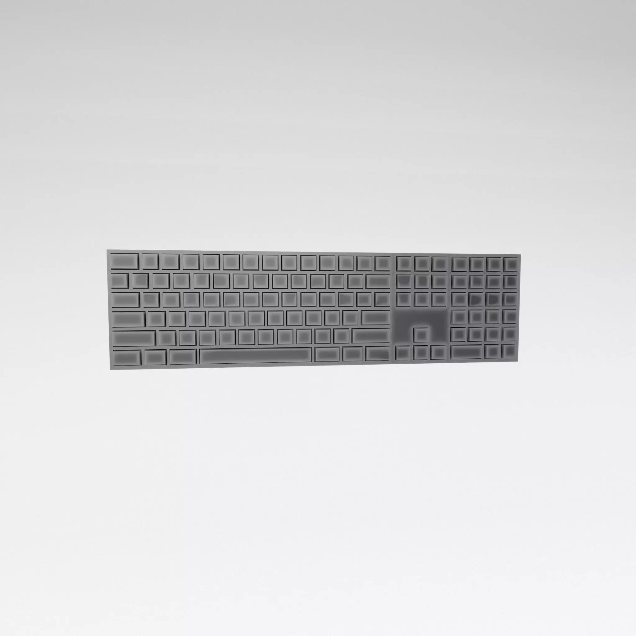 Cartoon Keyboard v1 007 Low-poly 3D model_0