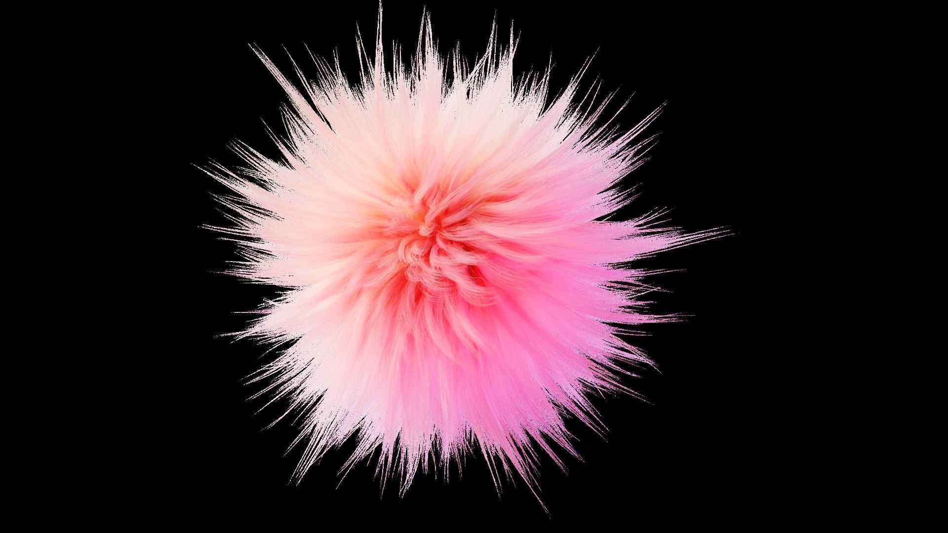 Fluffy Balls 3D model_2