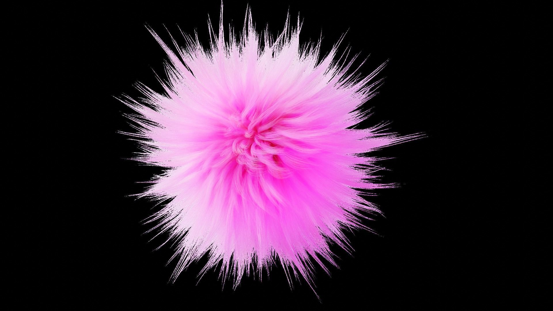 Fluffy Balls 3D model_1
