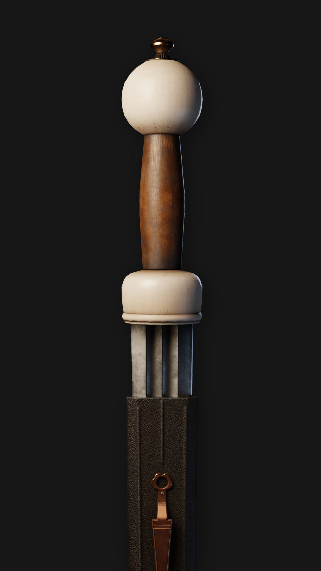 Roman Cavalry Sword Low-poly 3D model_17