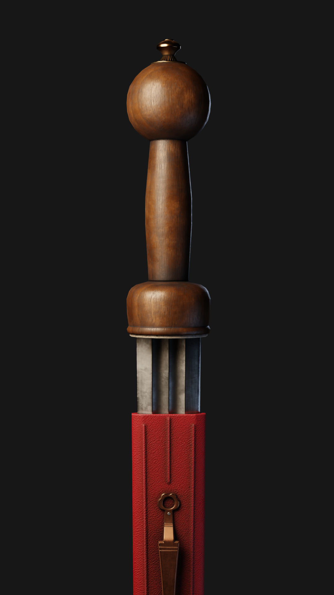 Roman Cavalry Sword Low-poly 3D model_15