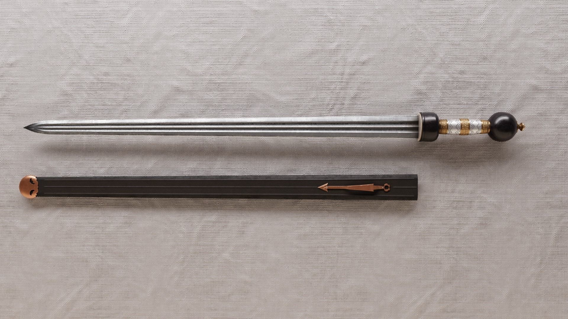 Roman Cavalry Sword Low-poly 3D model_8