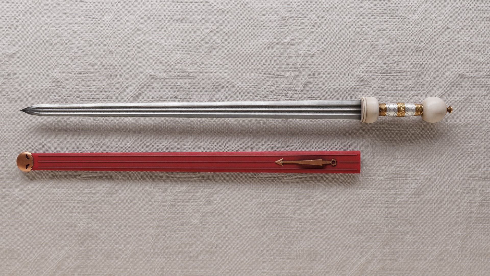 Roman Cavalry Sword Low-poly 3D model_12