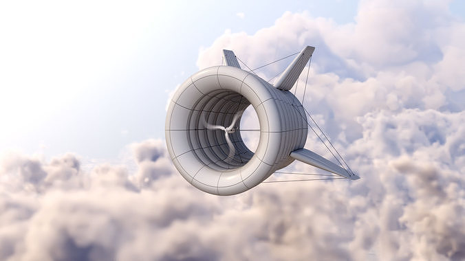 Airborne Wind Turbine 3D model