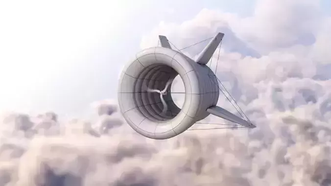 Airborne Wind Turbine 3D model