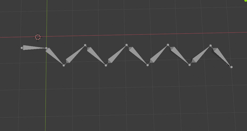 Rigging multi-fold panel door Low-poly 3D model_16
