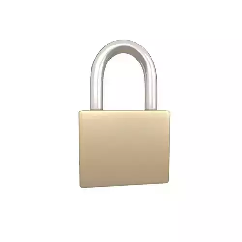 Lock v1 001 Low-poly 3D model